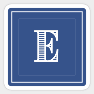 E Monogram Sticker